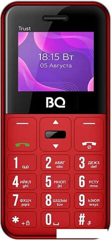 Кнопочный телефон BQ BQ-1866 Trust (красный)
