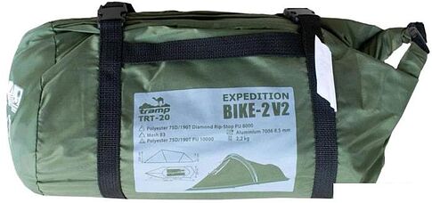 Экспедиционная палатка TRAMP Bike 2 V2 (зеленый)