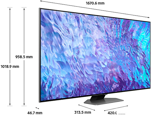 Телевизор Samsung QLED 4K Q80C QE75Q80CAUXCE