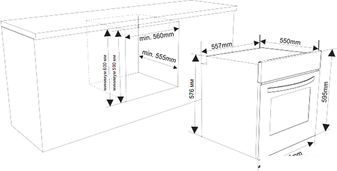 Духовой шкаф Weissgauff EOA 69 OW