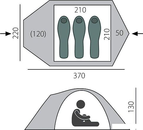Экспедиционная палатка BTrace Talweg 3+