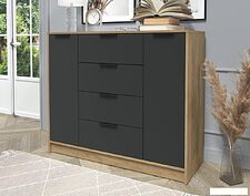 Тумба Интерлиния Концепт КТ-Т120 (антрацит/дуб золотой)