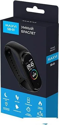 Фитнес-браслет Maxvi SB-01 (черный)