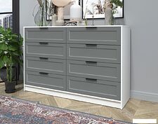 Комод Интерлиния Концепт Тренд КТ-К157 (белый платинум/серый)