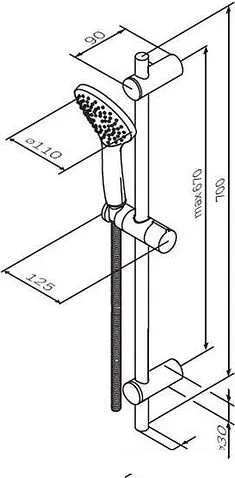 Душевой гарнитур AM.PM Gem F0190033