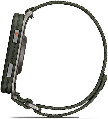 Умные часы Garmin Venu X1 (титановый/зеленый)
