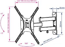 Кронштейн Kromax DIX-24 (черный) Кронштейн Kromax DIX-24 (черный)