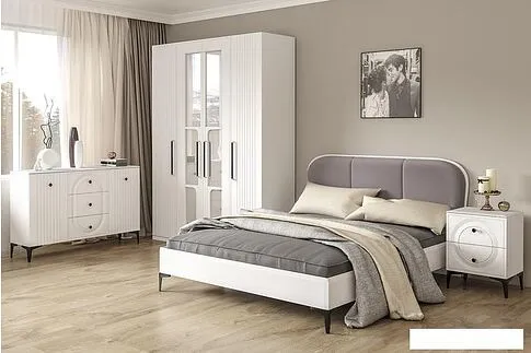 Комод Mobi Валенсия 13.309 (белый РЕ шагрень-белый шагрень ПВХ)