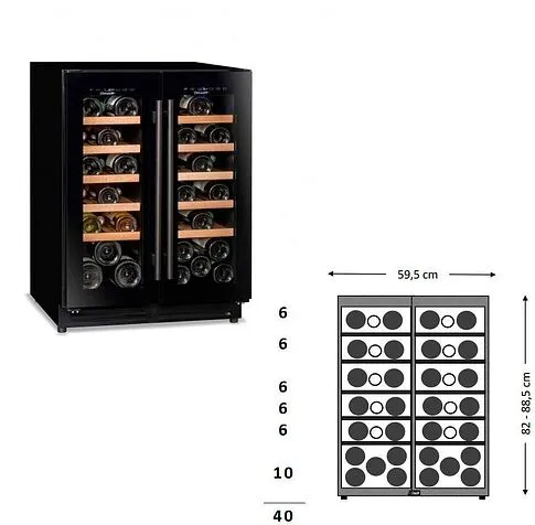 Винный шкаф Climadiff CBU40D1B