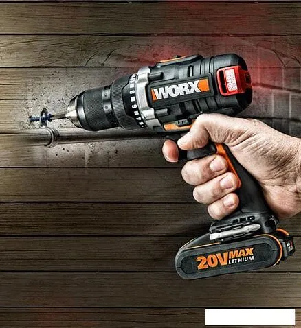 Дрель-шуруповерт Worx BL WX175 (с 2-мя АКБ, кейс)