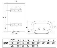 Накопительный электрический водонагреватель Timberk Optima T-WSS80-FS47-V