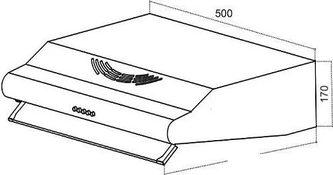 Кухонная вытяжка Germes Slim 50 white