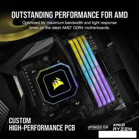 Оперативная память Corsair Vengeance RGB RT 2x8ГБ DDR4 4000 МГц CMN16GX4M2Z4000C18