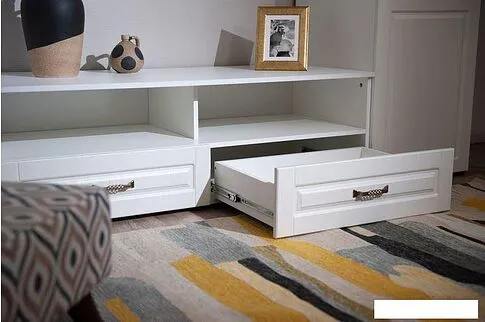 Тумба Империал Лацио ТВ (белое дерево)