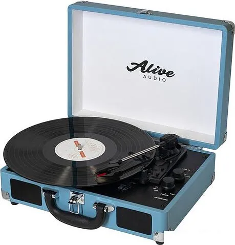 Виниловый проигрыватель Alive Audio Glam Aqua