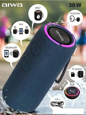 Беспроводная колонка Aiwa PAS-H300 (темно-синий)