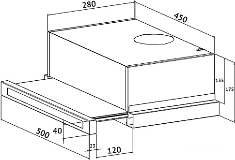 Кухонная вытяжка Korting KHP 5637 GNX