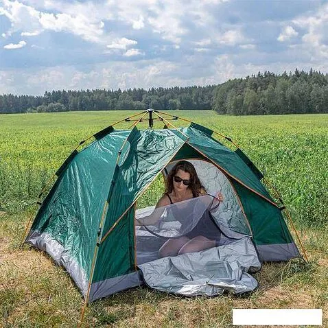 Треккинговая палатка ForceKraft FK-CAMP-2 (зеленый)
