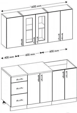 Кухня Senira Вяселка 2/1 1.6м