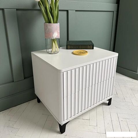 Тумба Shtabe Royal 5003 эко (белый/белый/черный)