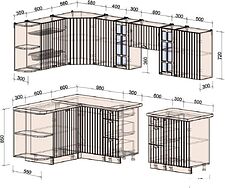 Готовая кухня Интерлиния Берес 1.5x2.7 левая (дуб снежный/серый каспий) Готовая кухня Интерлиния Берес 1.5x2.7 левая (дуб снежный/серый каспий)