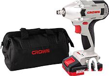 Гайковерт Crown CT22015HX-2 TB (с 2-мя АКБ, сумка)