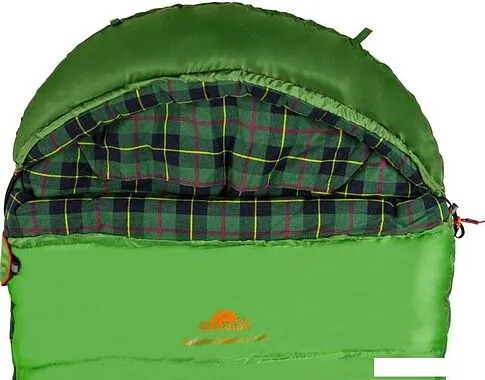 Спальный мешок AlexikA Siberia Compact Plus 200 (правая молния, зеленый)