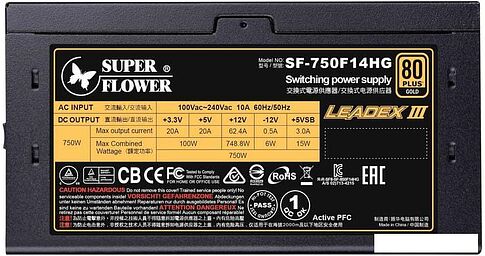Блок питания Super Flower Leadex III Gold 750W SF-750F14HG