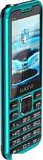Кнопочный телефон Maxvi X10i (аква)