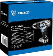 Ударная дрель-шуруповерт Deko DKCID20 063-4456 (без АКБ)