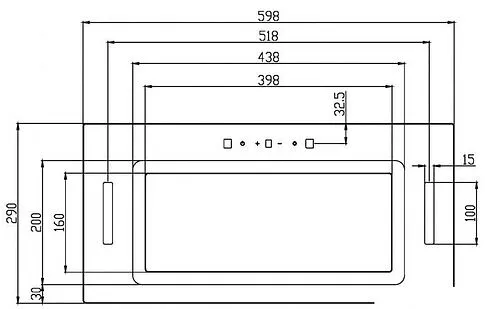 Кухонная вытяжка Schtoff Wanda 60 (черный)