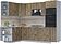 Готовая кухня Интерлиния Мила Лайт 1.68x2.6 левая (дуб веллингтон/дуб веллингтон/травертин серый)