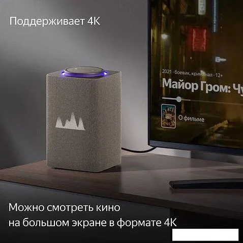 Умная колонка Яндекс Станция Макс (с хабом умного дома Zigbee, бежевый)