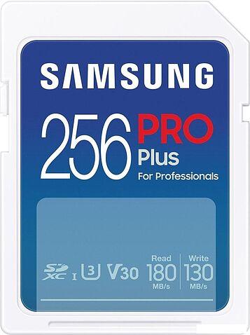 Карта памяти Samsung PRO Plus 2023 SDXC 256GB (с кардридером)