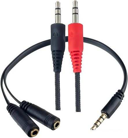 Наушники Perfeo Link Power (черный/синий)