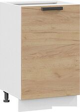 Шкаф напольный Трия Детройт 1Н5 (белый/дуб крафт золотой)