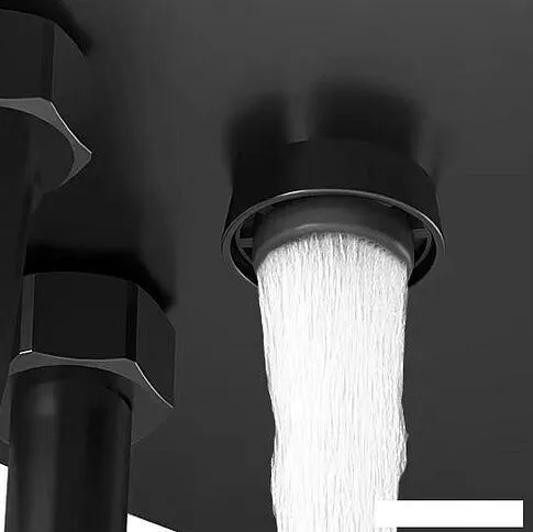 Душевая система  Rea Rob black REA-P6627