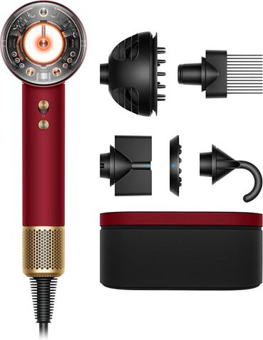 Фен Dyson HD16 Supersonic Nural 594823-01 (красный бархат/золотой)