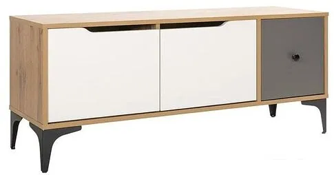 Тумба Mobi Вайс ТВ 13.270.01 (дуб зол. Craft-милк софт ПВХ-т.серый U2601)