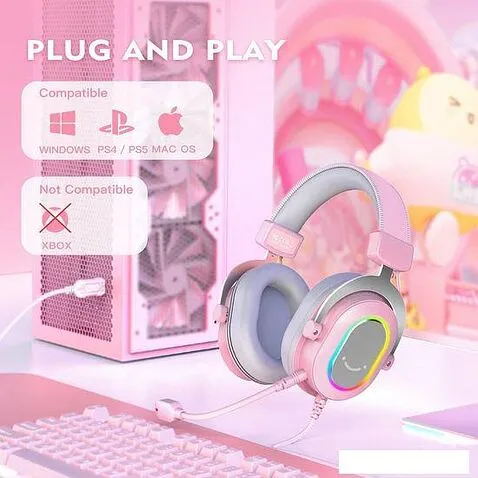 Наушники FIFINE H6 (розовый)