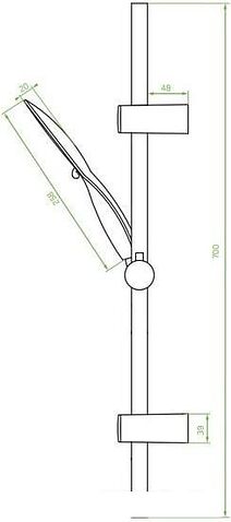 Душевой гарнитур Laveo Fino NLI 01AD