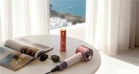 Фен Dyson HD19 Supersonic Travel (с переходником на евровилку, керамический розовый)