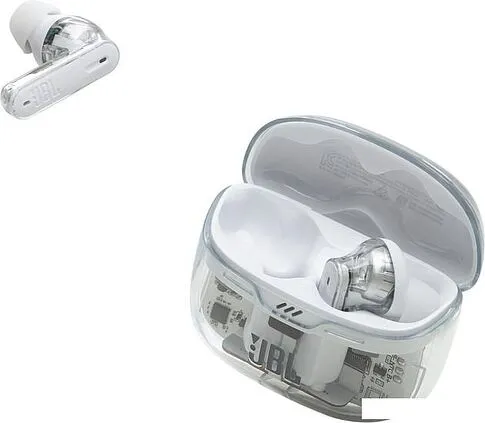 Наушники JBL Tune Beam Ghost Edition (белый)