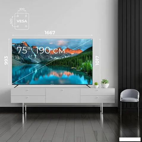 Телевизор Evolution WOSQ75MR1UHD