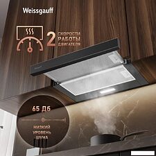 Кухонная вытяжка Weissgauff TEL 600 2M Black Glass
