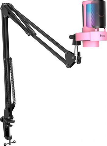 Проводной микрофон FIFINE A8T (розовый)