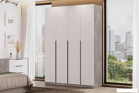 Комод Mio Tesoro Камелия 1 3 ящика (цемент светлый/белый)