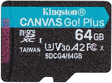 Карта памяти Kingston Canvas Go! microSDXC 64GB SDCG4/64GB Карта памяти Kingston Canvas Go! microSDXC 64GB SDCG4/64GB