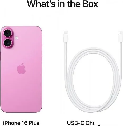 Смартфон Apple iPhone 16 Plus 512GB (розовый)