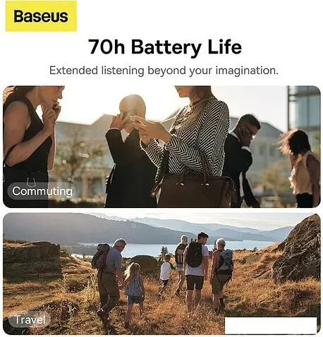 Наушники Baseus Bowie H1 (бежевый)